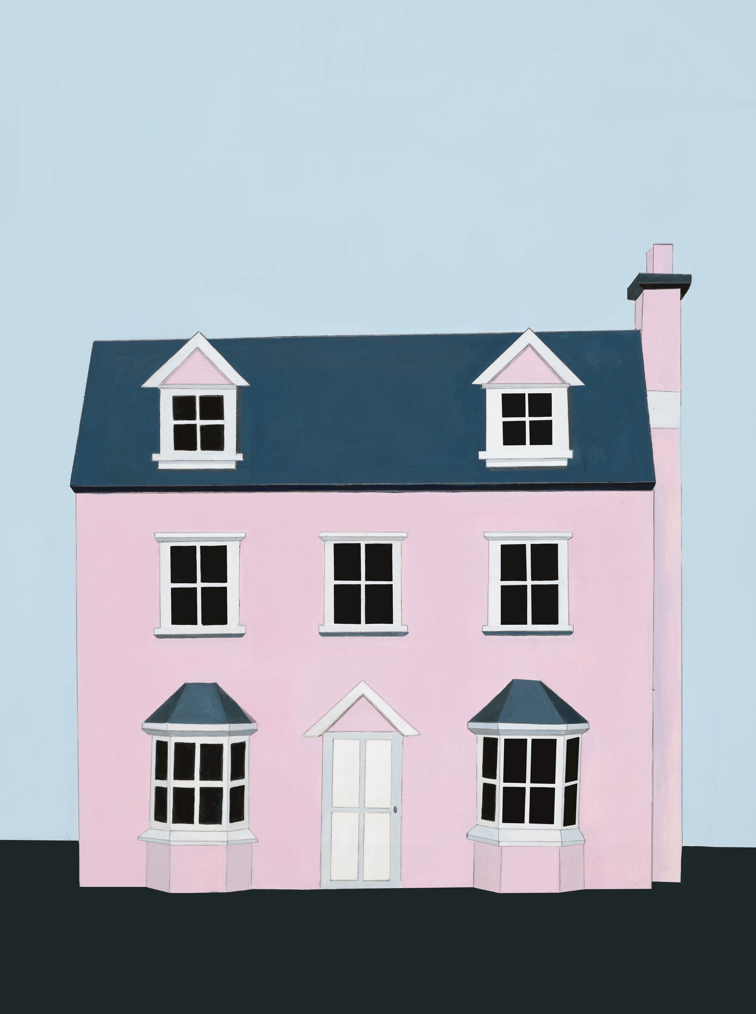 "Una Casita"
Gouache and graphite on paper, 21x29cm