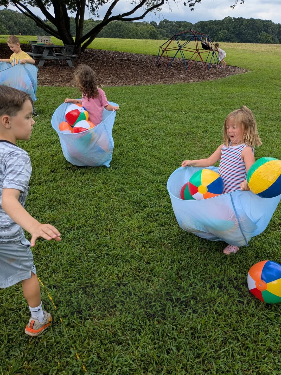 Children playing Wacky Games at The Great Wide Open Center
