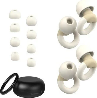 Ear Plugs for Sleeping, 2 Pairs of Reusable Earplugs for Noise Reduction