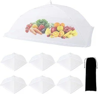 7 Pack Food Tents Food Covers for Outdoors Mesh Screen