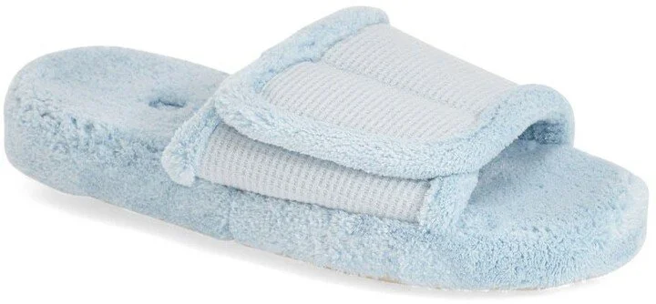 BABY BLUE WAFFLE HOUSE SLIPPERS