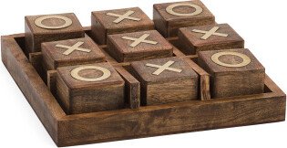 Wood Tic Tac Toe Set