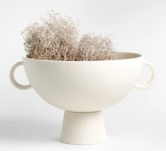 Nerida White Footed Centerpiece Bowl