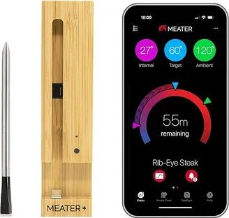 Long Range Wireless Smart Meat Thermometer with Bluetooth Booster