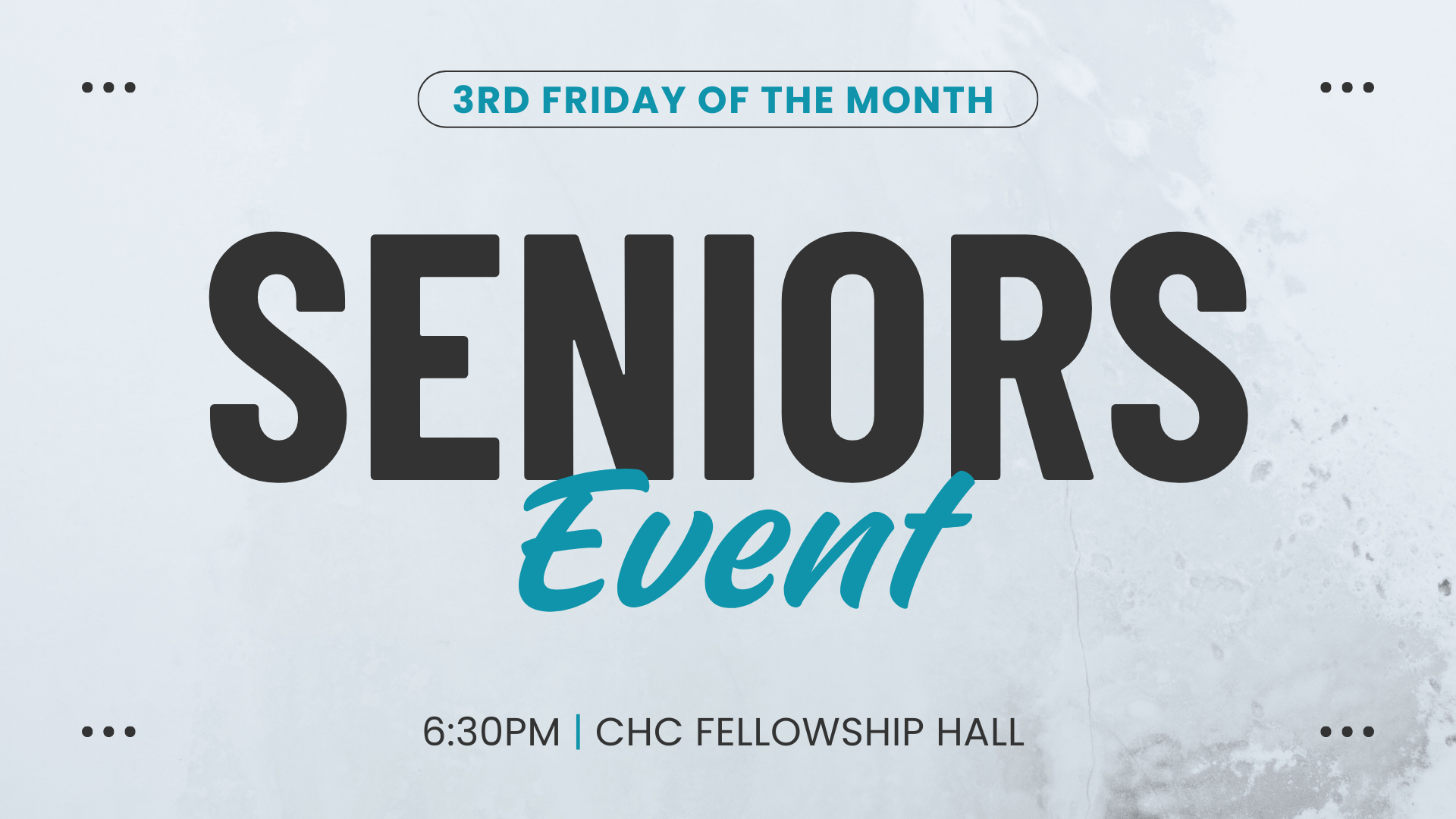 Seniors Event