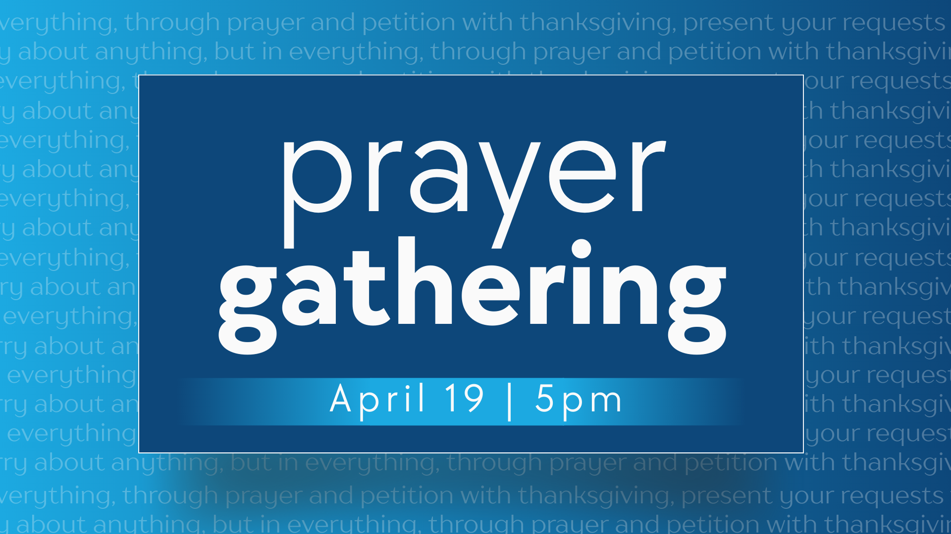 Prayer Gathering
