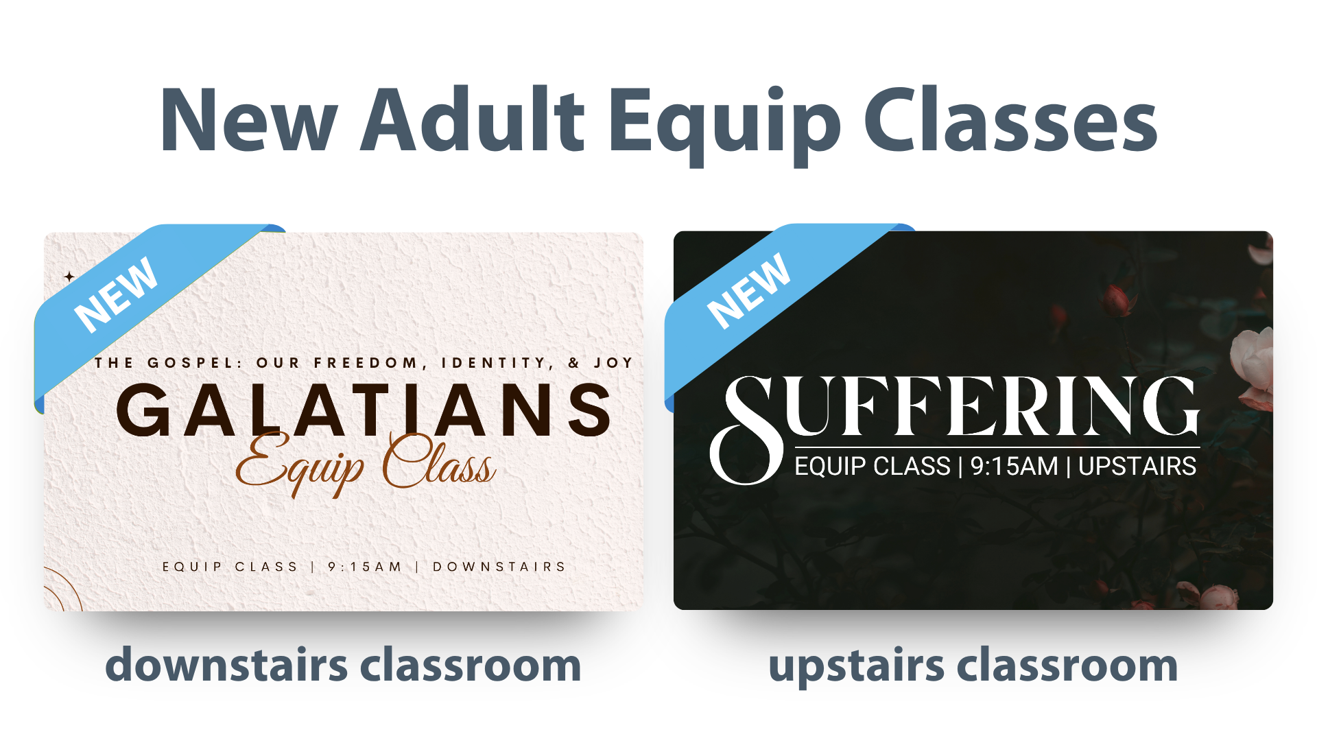New Equip Classes for Adults 