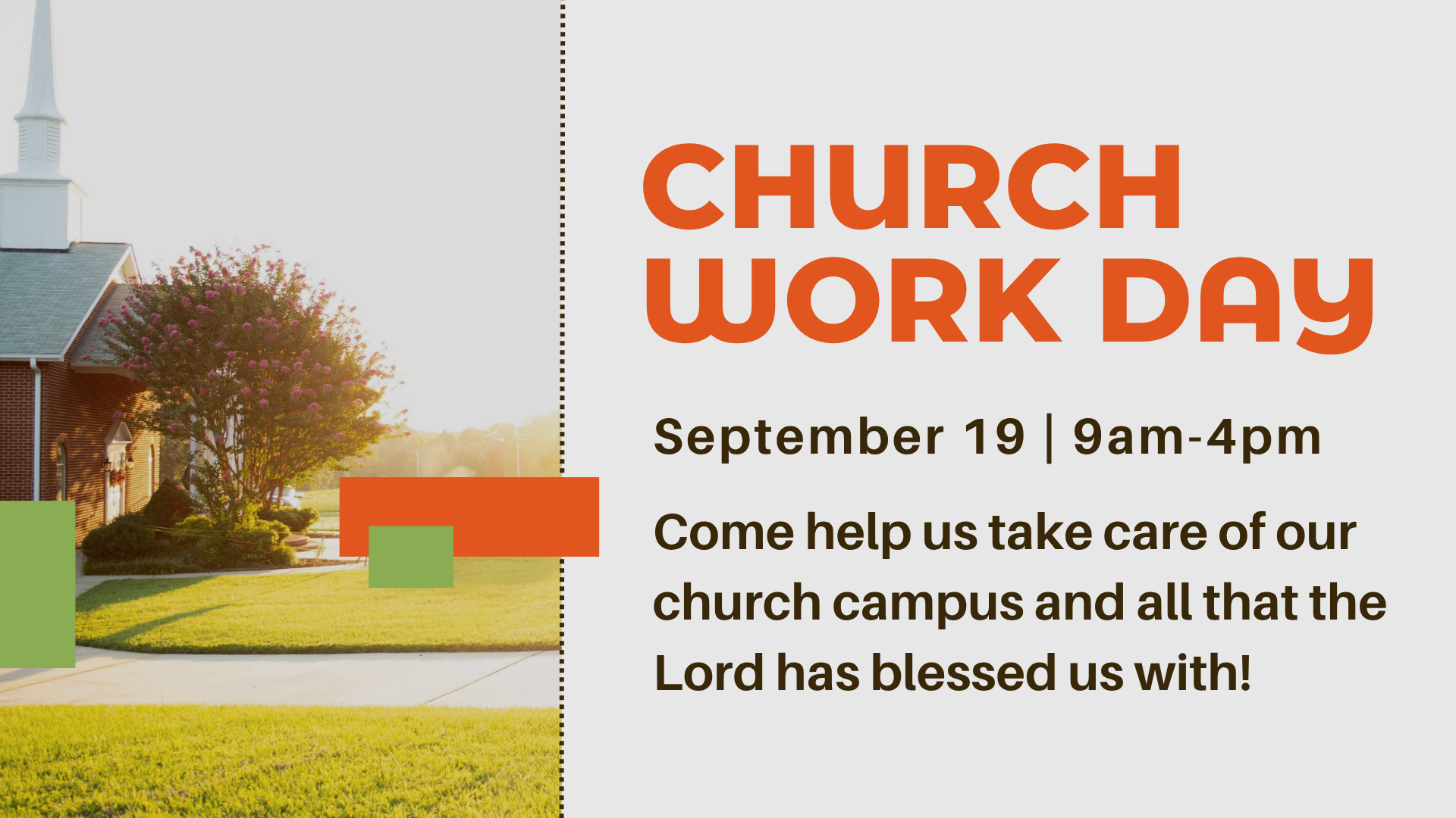 Church Work Day