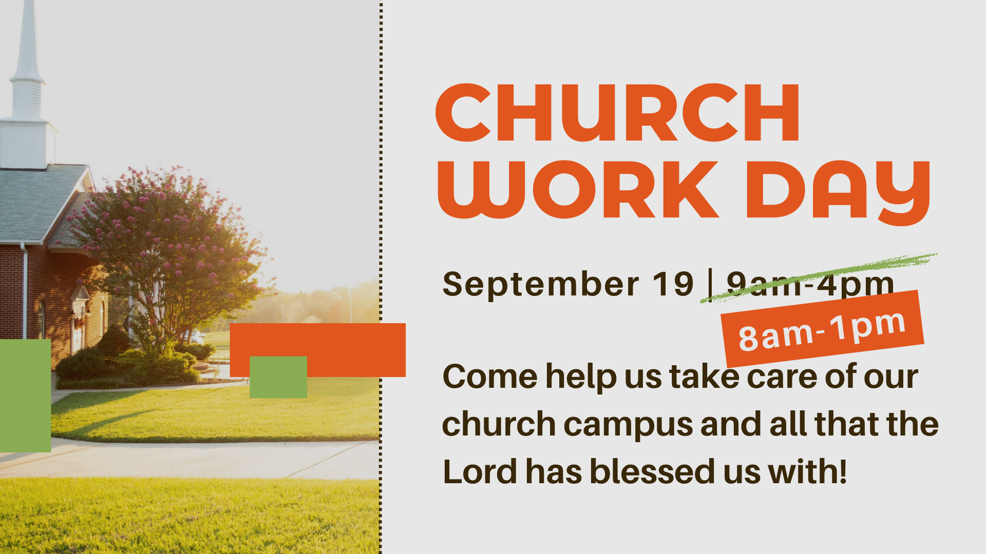 Church Work Day