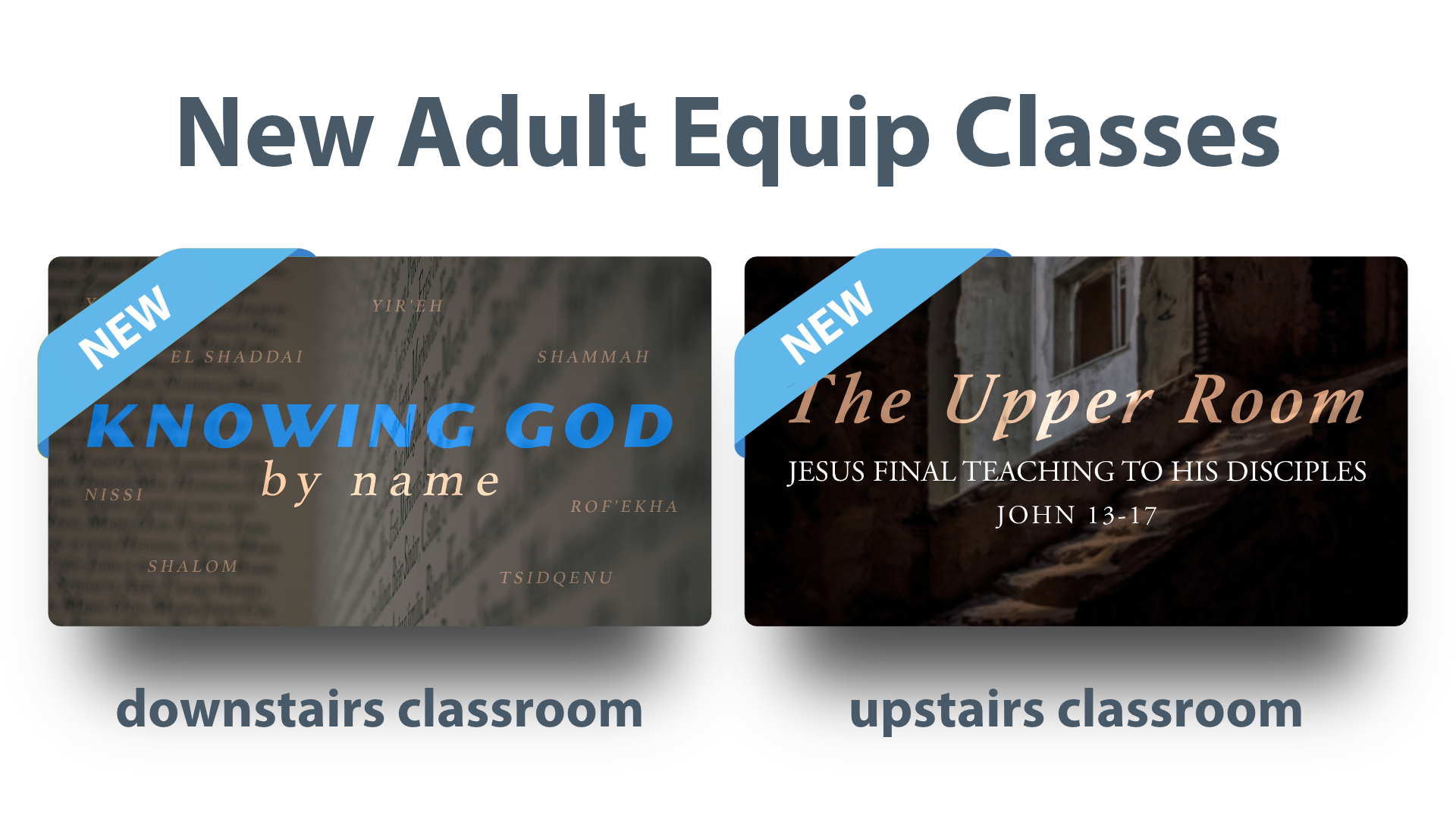 New Equip Classes for Adults