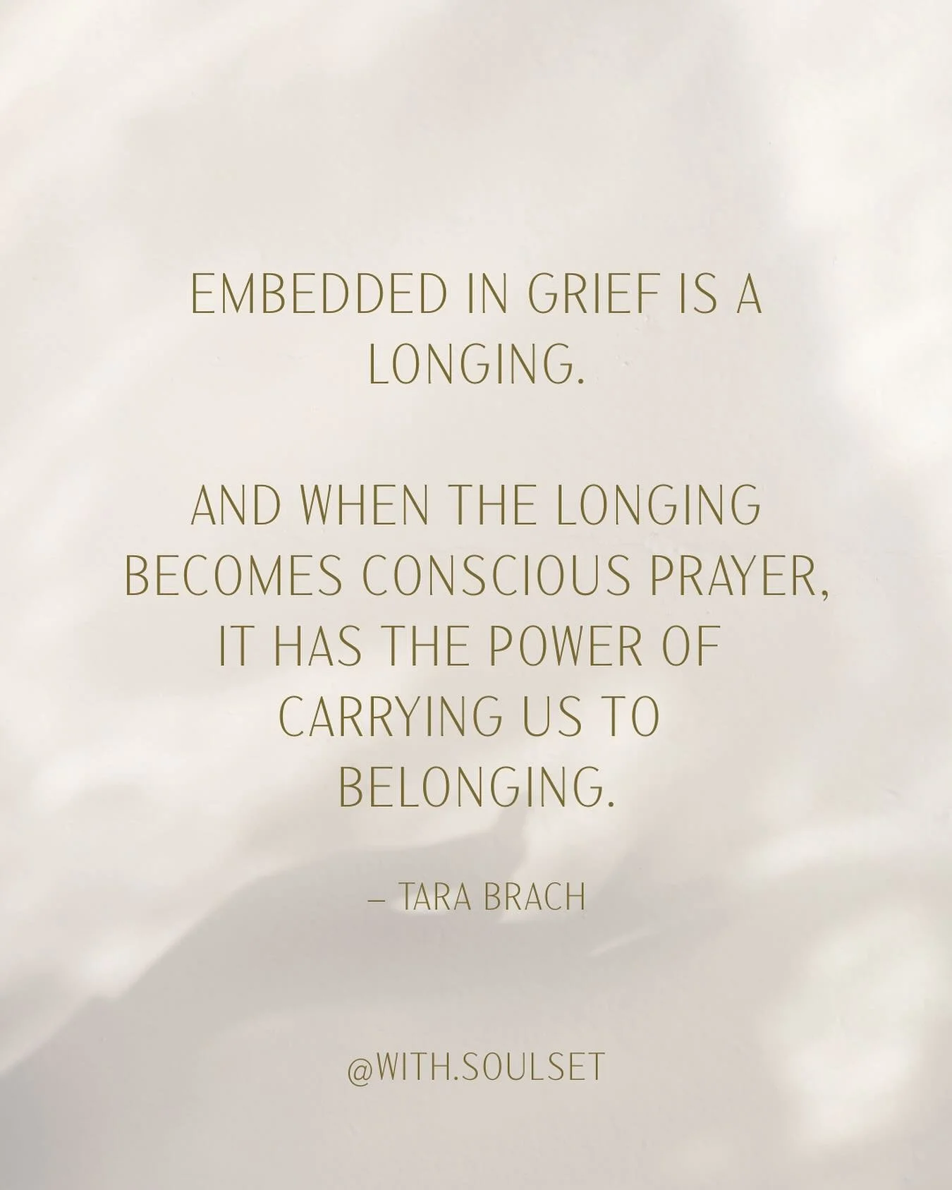 Grief asks us to listen, not to fix.
In Tara Brach&rsquo;s grief training, I&rsquo;m learning how longing can become its own kind of prayer. A bridge from ache to belonging. 

#tarabrach #soulset