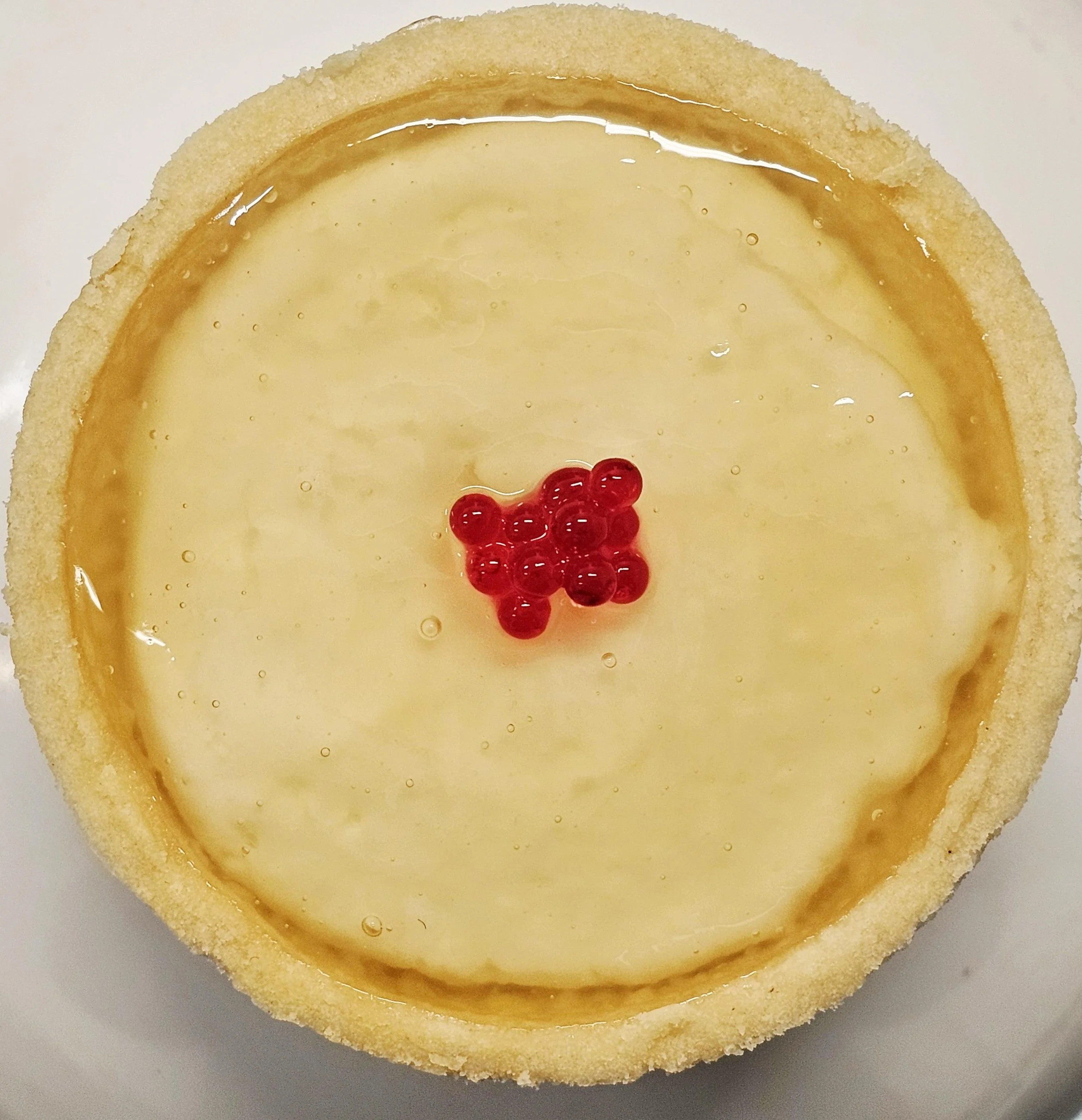 Grenadine garnishing Pearls tart.   jpg.jpg