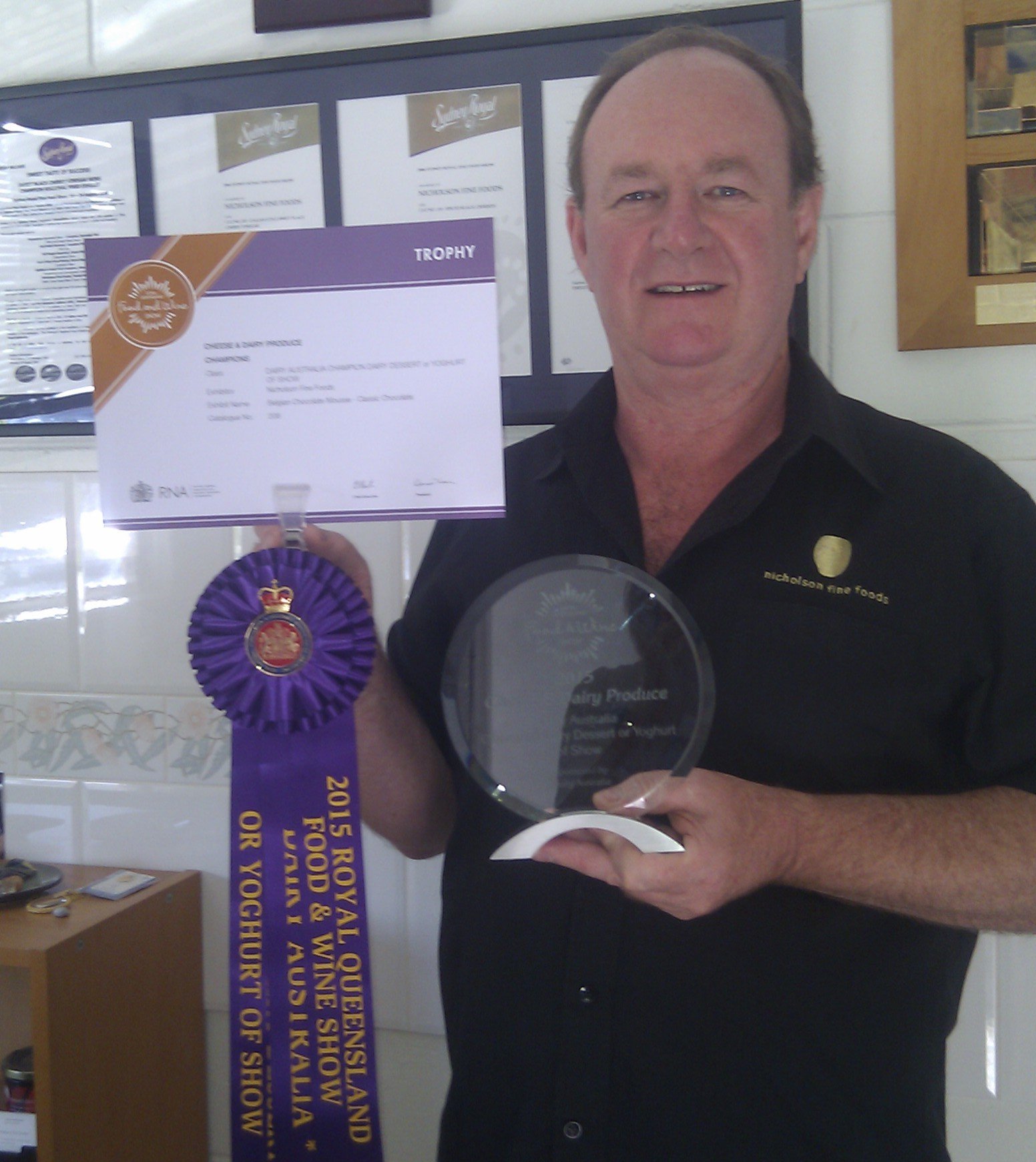 Royal QLD Dairy awards Champion dairy desserts and yoghurts 2015.jpg