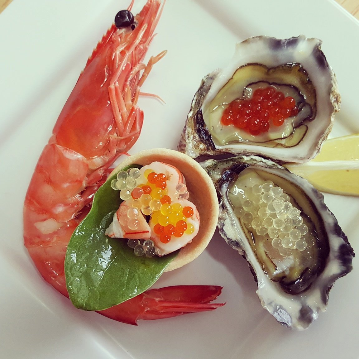 Yuzu and Habanero Garnishing Pearls with seafood.jpg