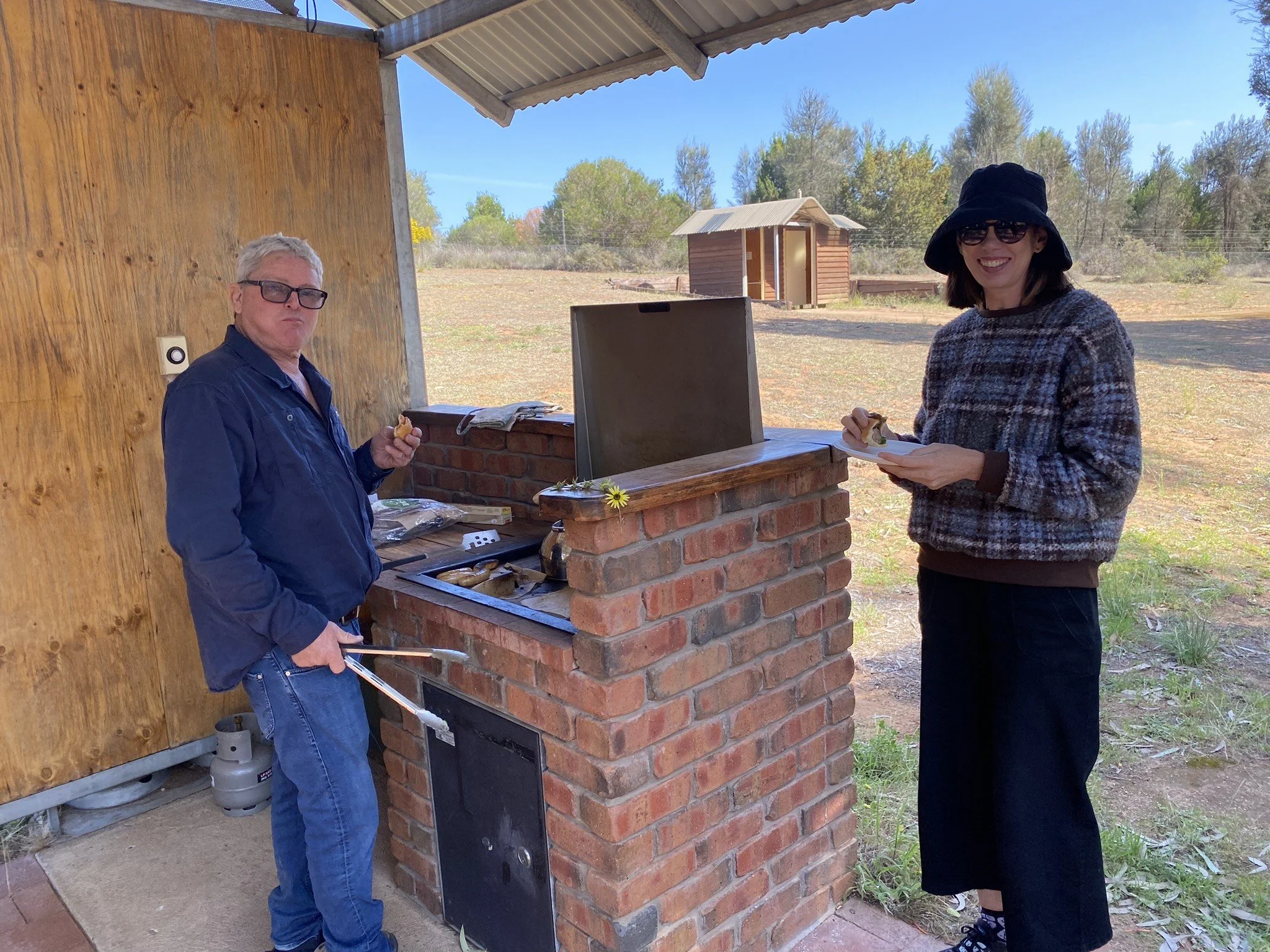 Bus driver Andy and Gregs daughter Lana cooking.jpeg