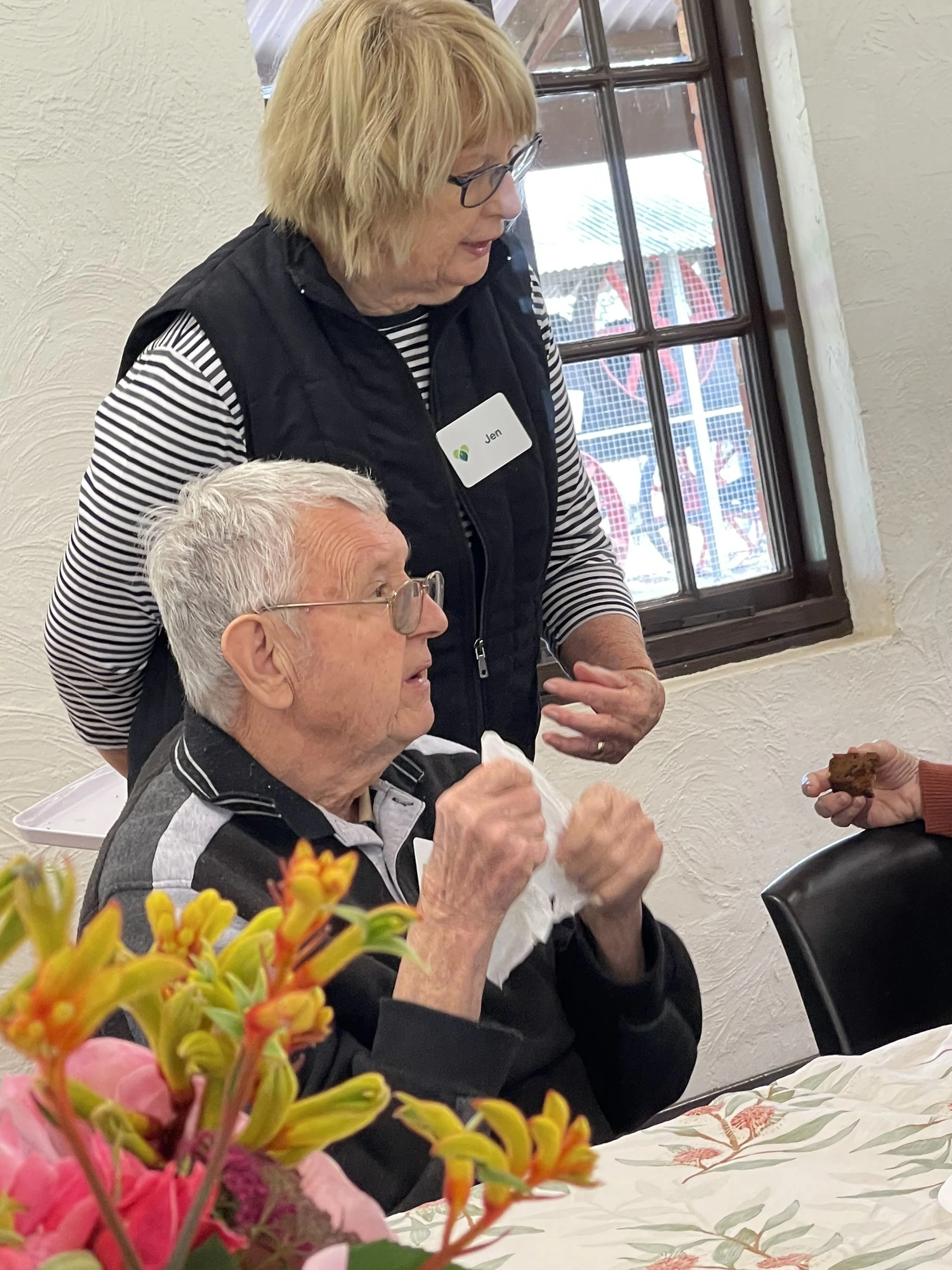 Les and Jen chatting to Kay.jpeg