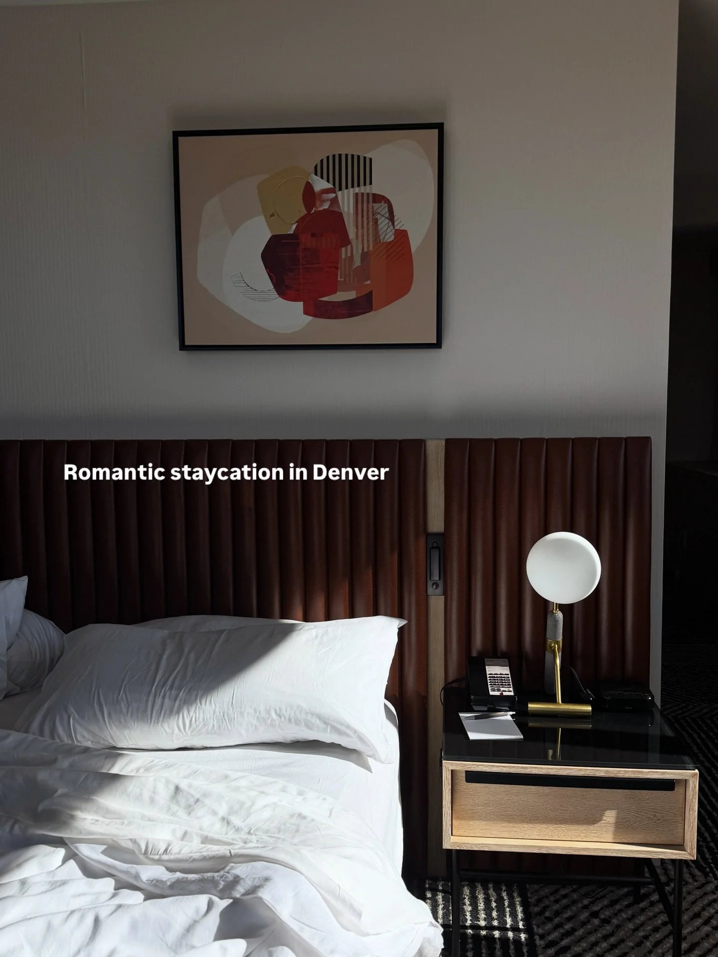 The most romantic staycation at the @sheratondenverdowntown 🤍

Right in the heart of the city, with spacious hotel suites, a stunning cocktail bar @bezeldenver and access some of the best restaurants, venues and activities in Denver. 

Don&rsquo;t f
