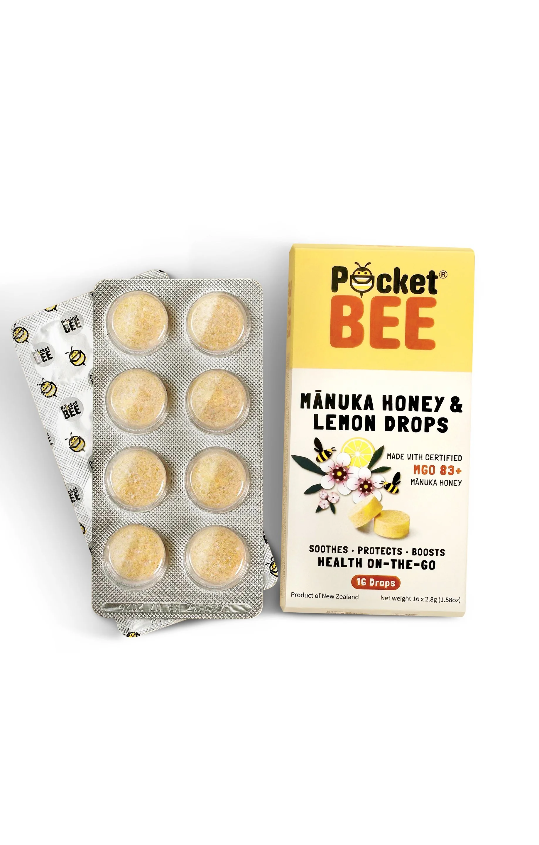 plain Manuka Honey & Lemon Drops