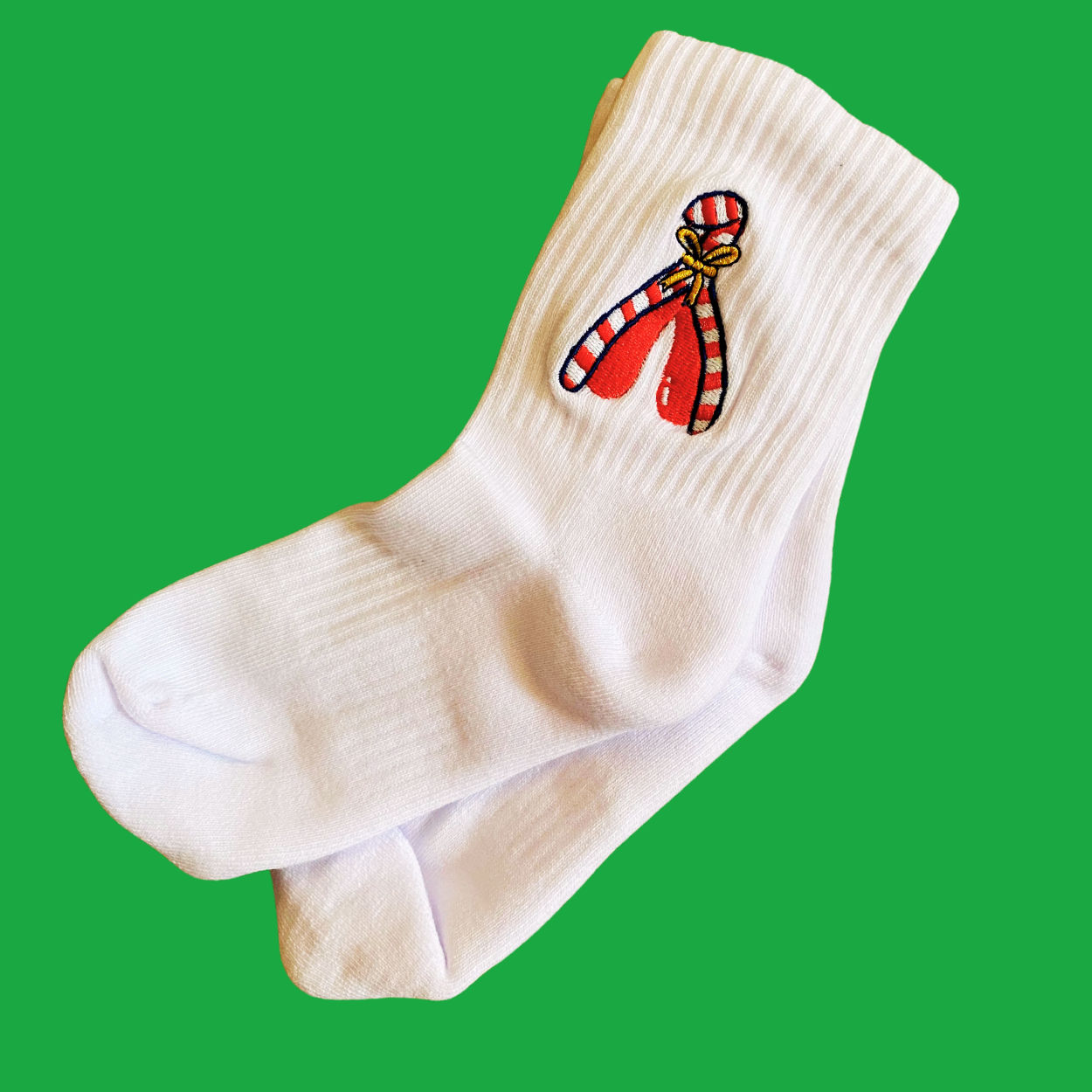 Candy Cane Sport Socks