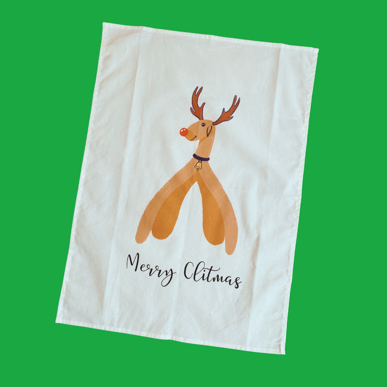 Reindeer Tea Towel