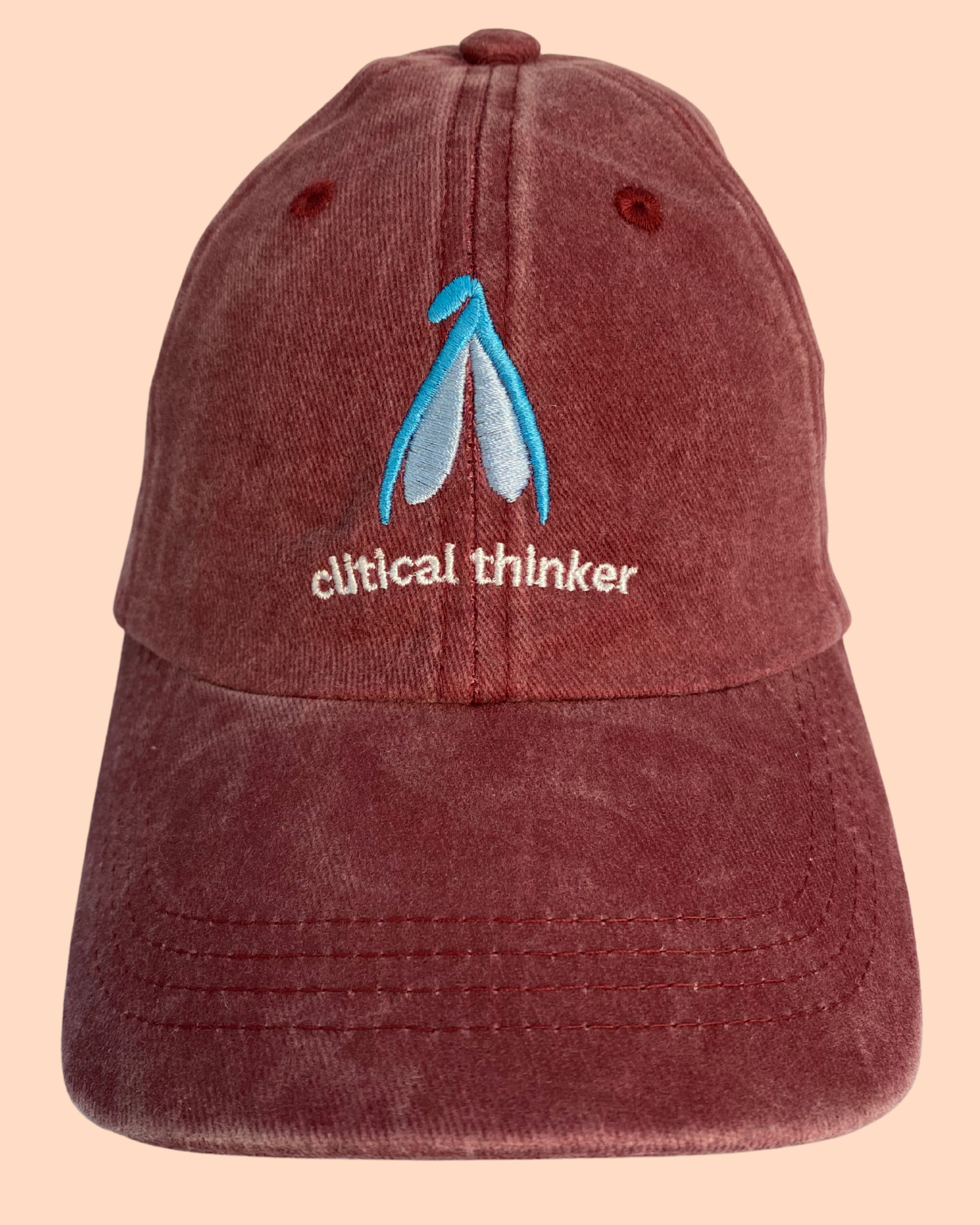 Clitical thinker cap - maroon