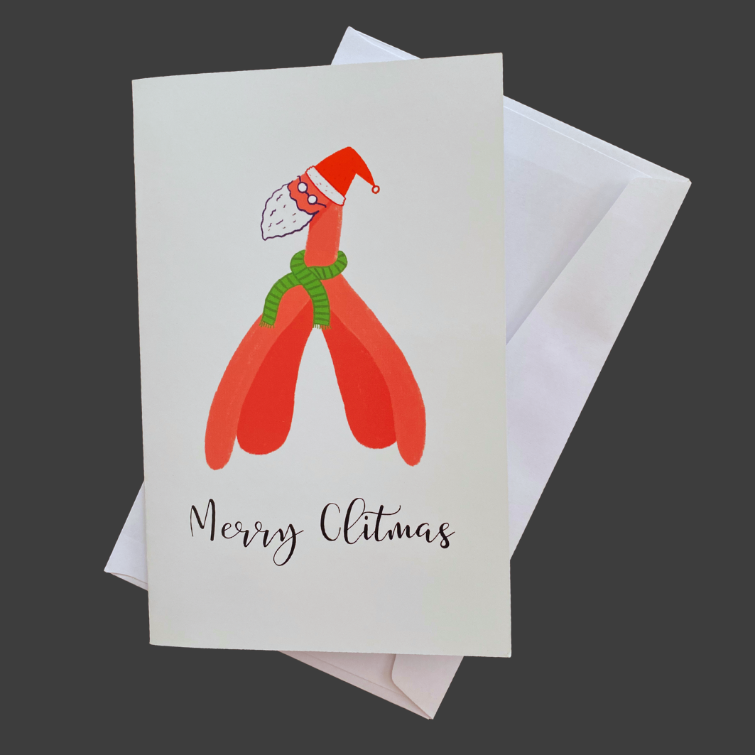 Santa Merry Clitmas Card