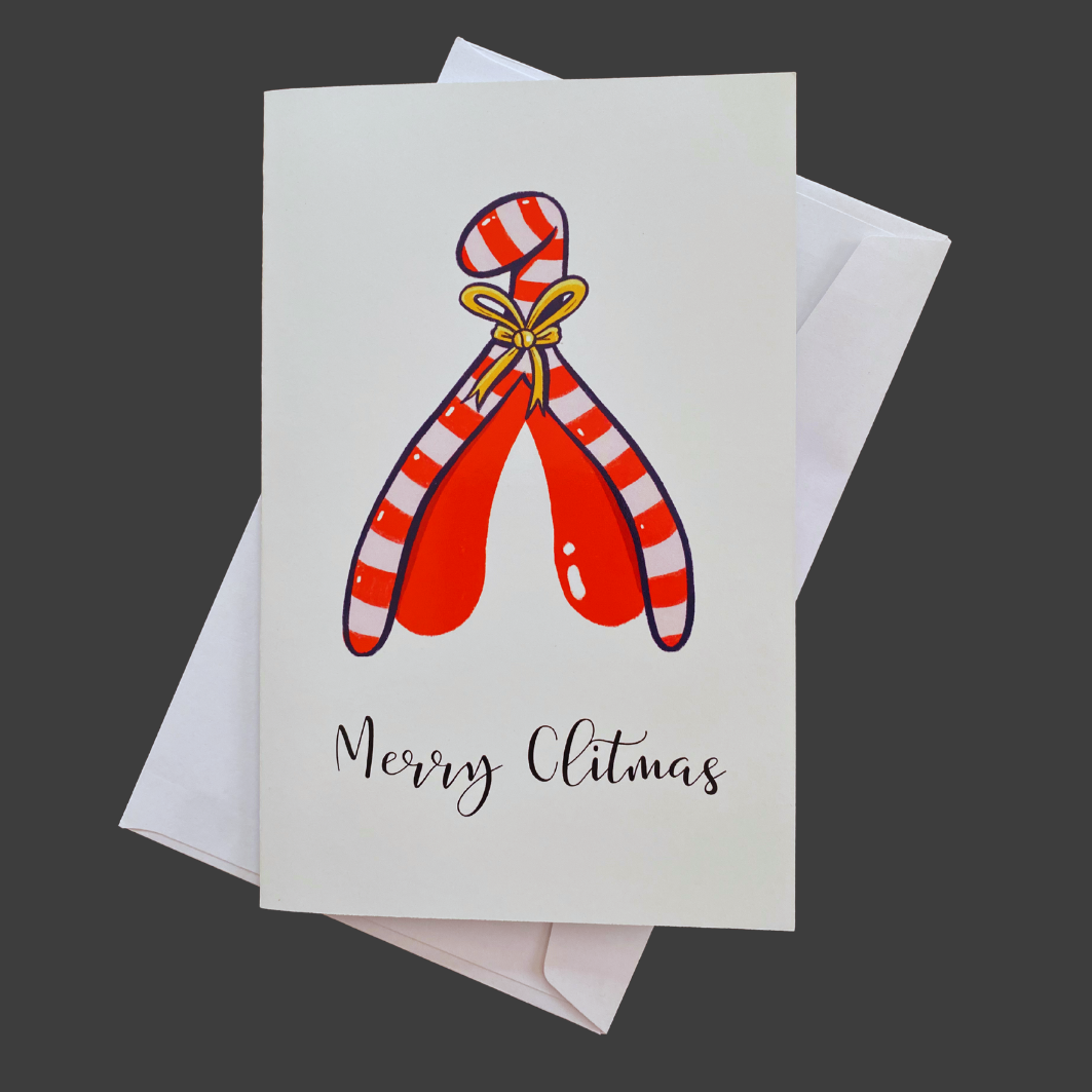 Candy Cane Merry Clitmas Card
