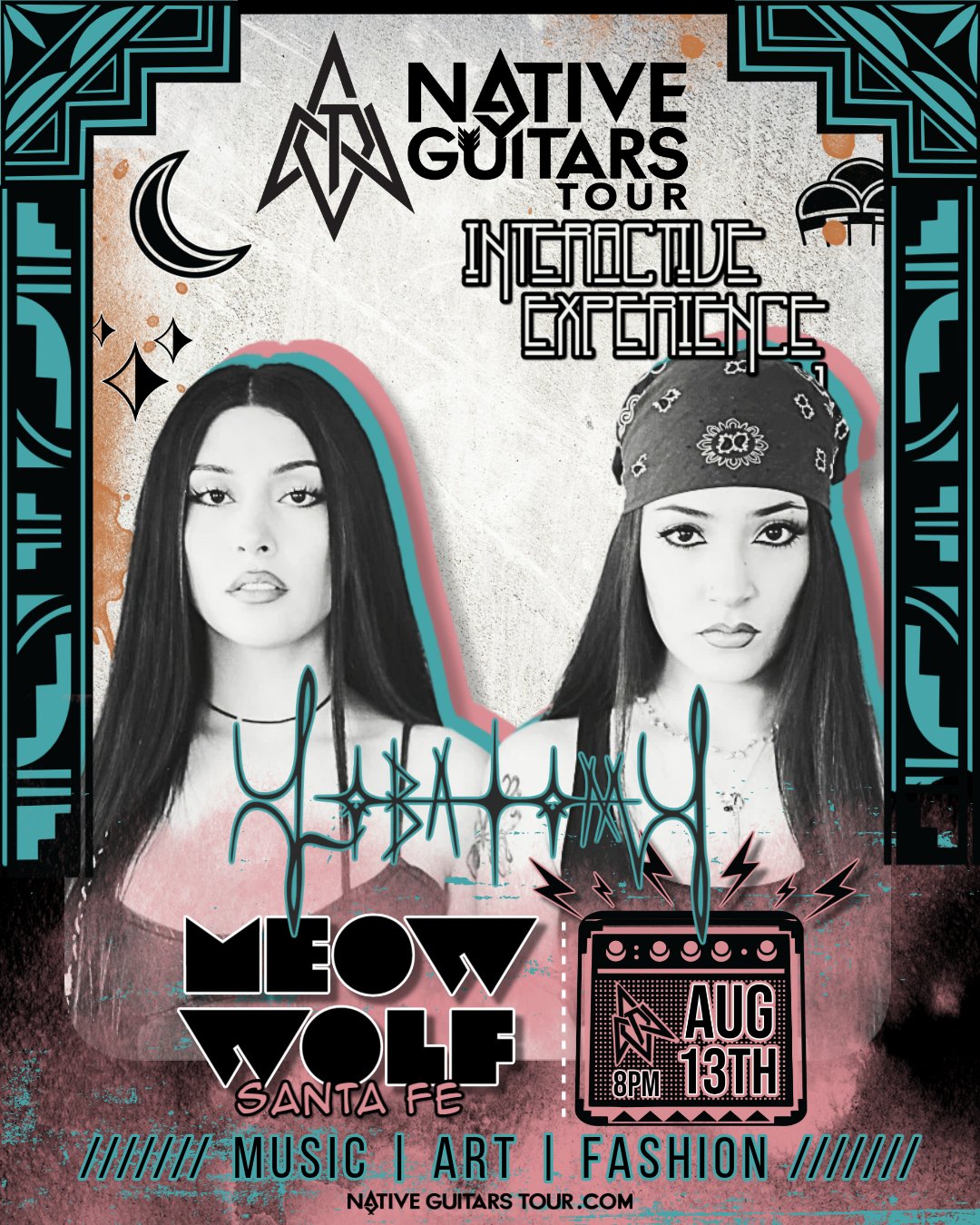 SANTA FE, NM- Native guitars tour interactive experience - meow wolf