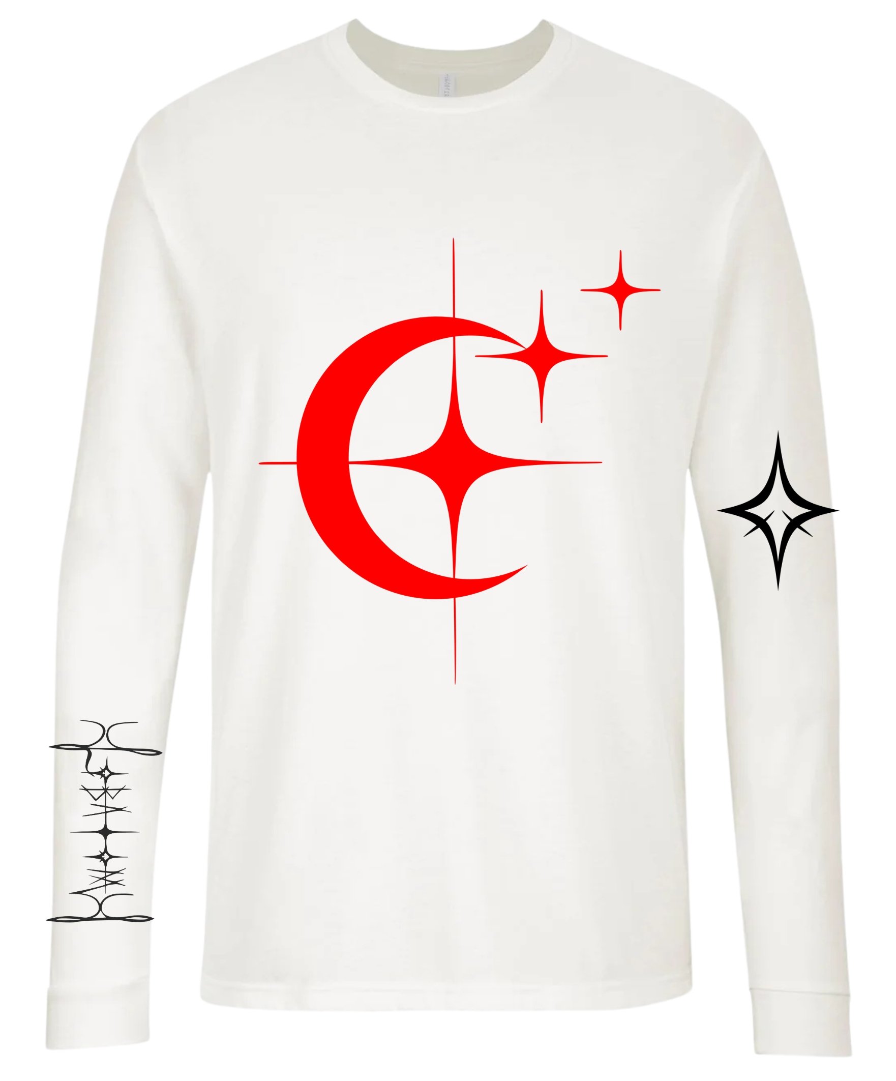 WHITE DUSK (MOON) Long Sleeve T-Shirt