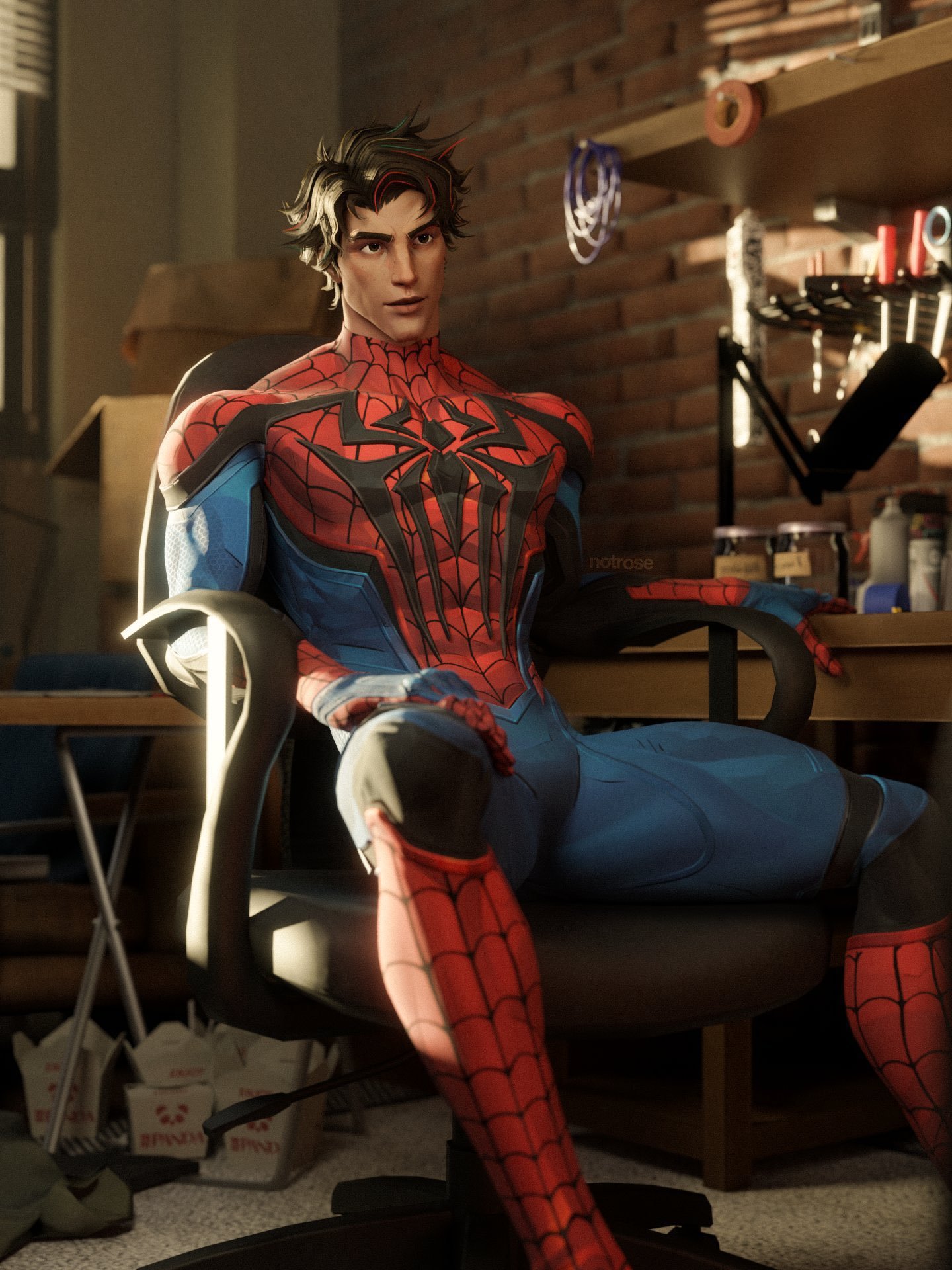 Marvel Rivals Spider-man, Blender