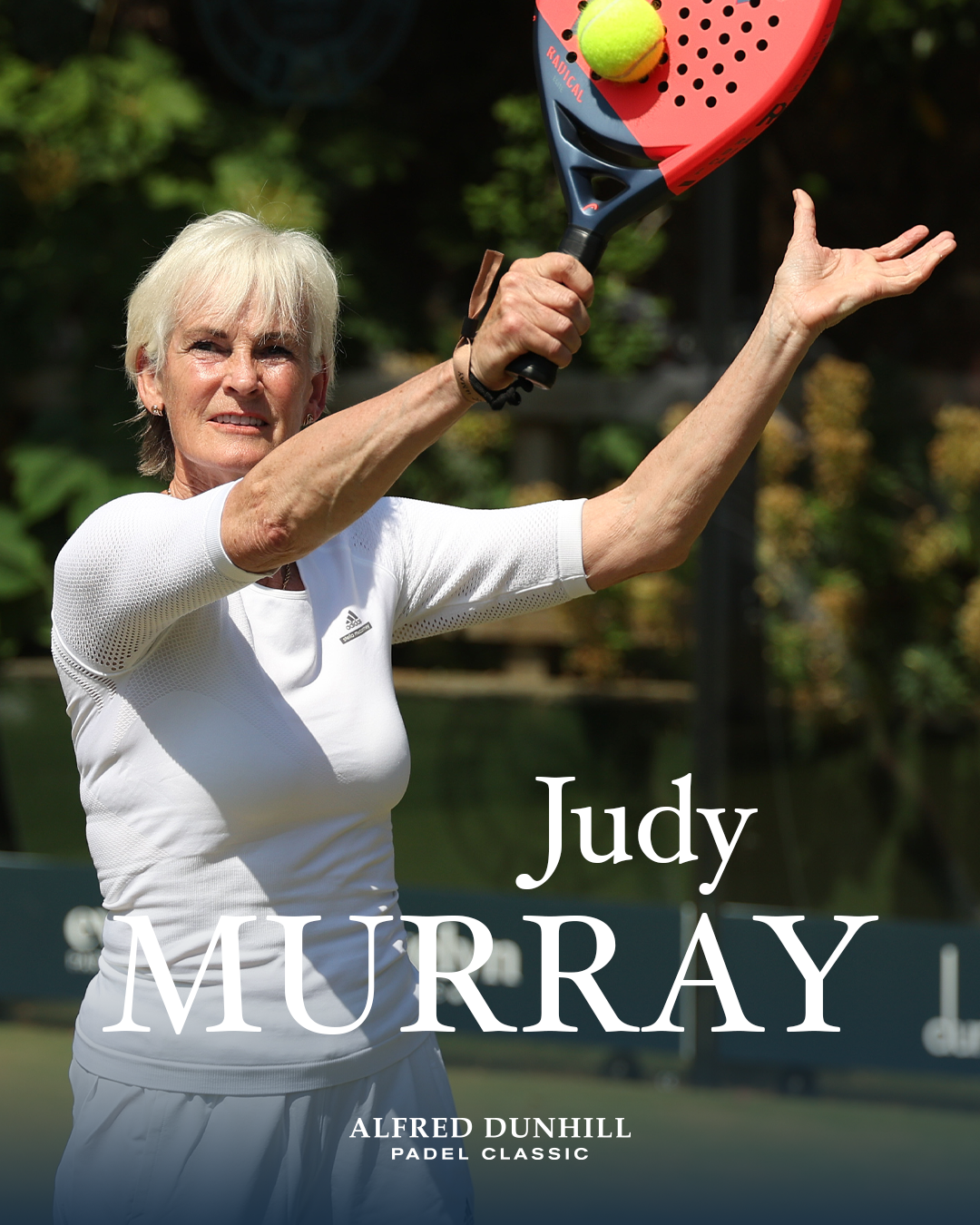 Judy Murray returns for her third Alfred Dunhill Padel Classic appearance