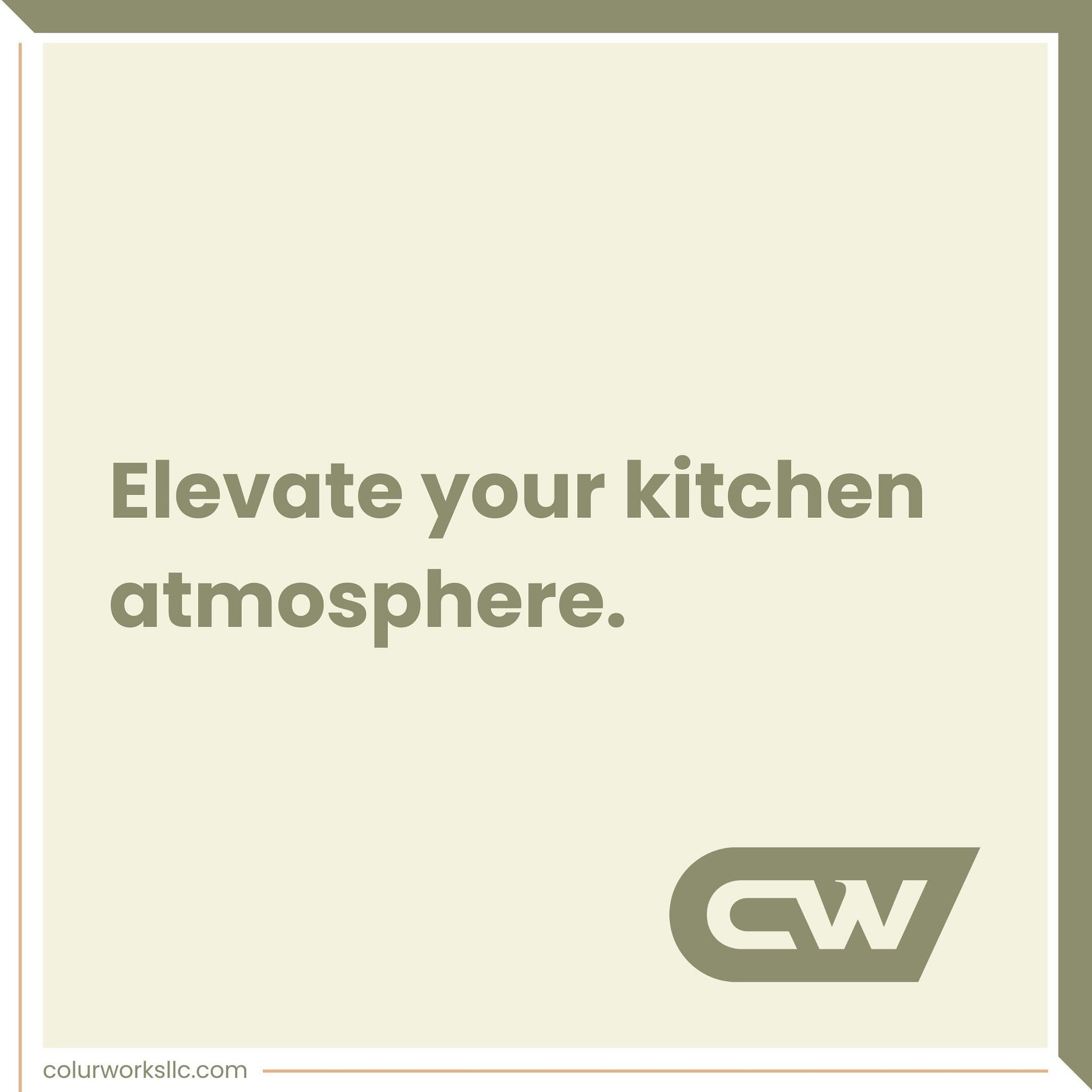 Elevate your kitchen atmosphere.

Colur Works LLC | call: (786) 692-8933
👉 colurworksllc.com