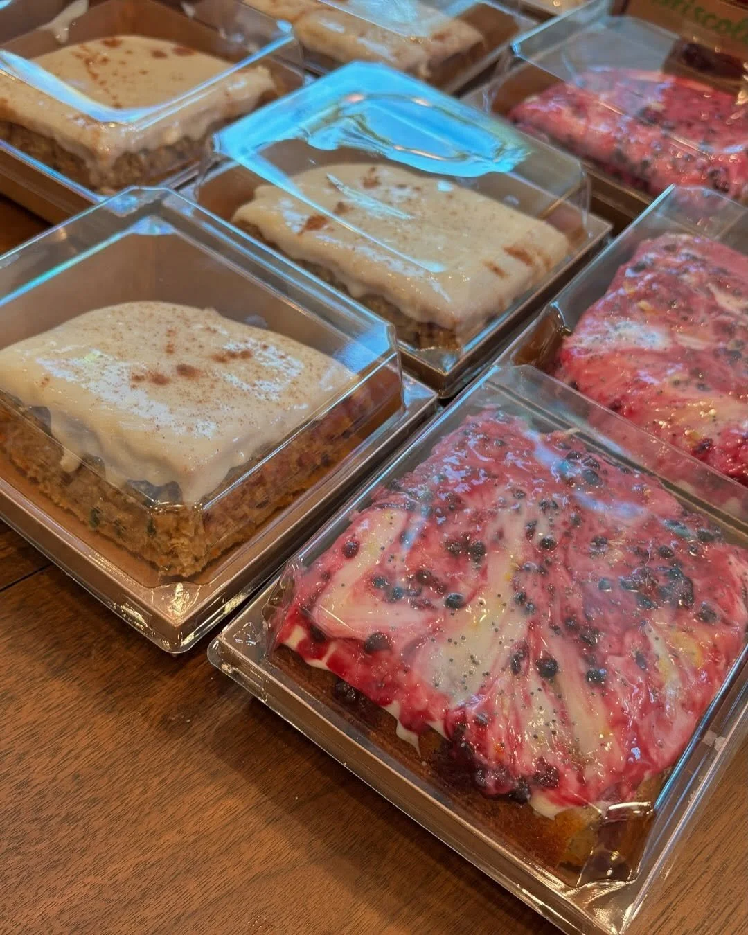 We are gearing up for this weekend and have SO many goodies! We have new mini cakes that are absolutely scrumptious, mini carrot cakes with cream cheese frosting, and Mini lemon poppy seed cakes with blackberry cream cheese frosting. We will also hav