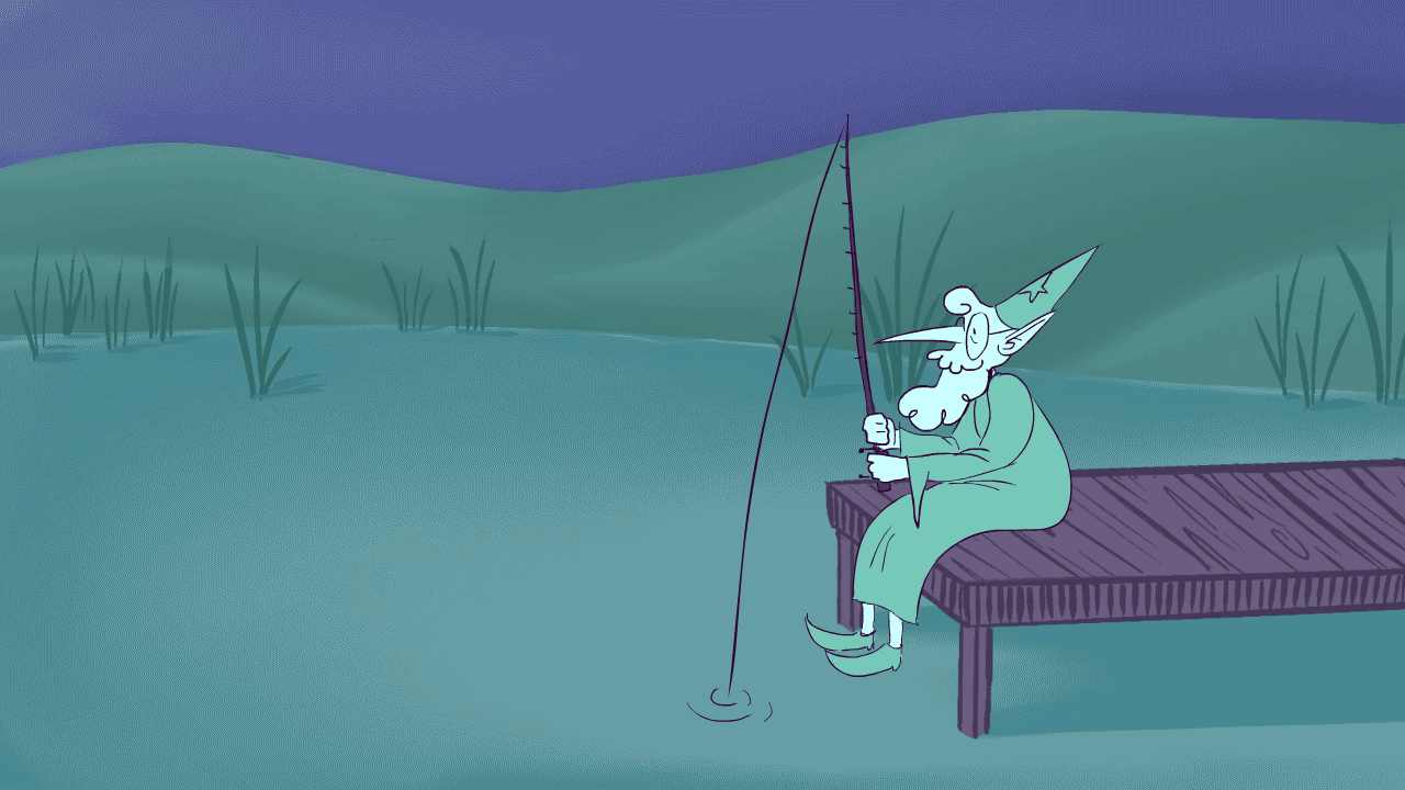 Nice Casting! - Wizard GIF aniimation