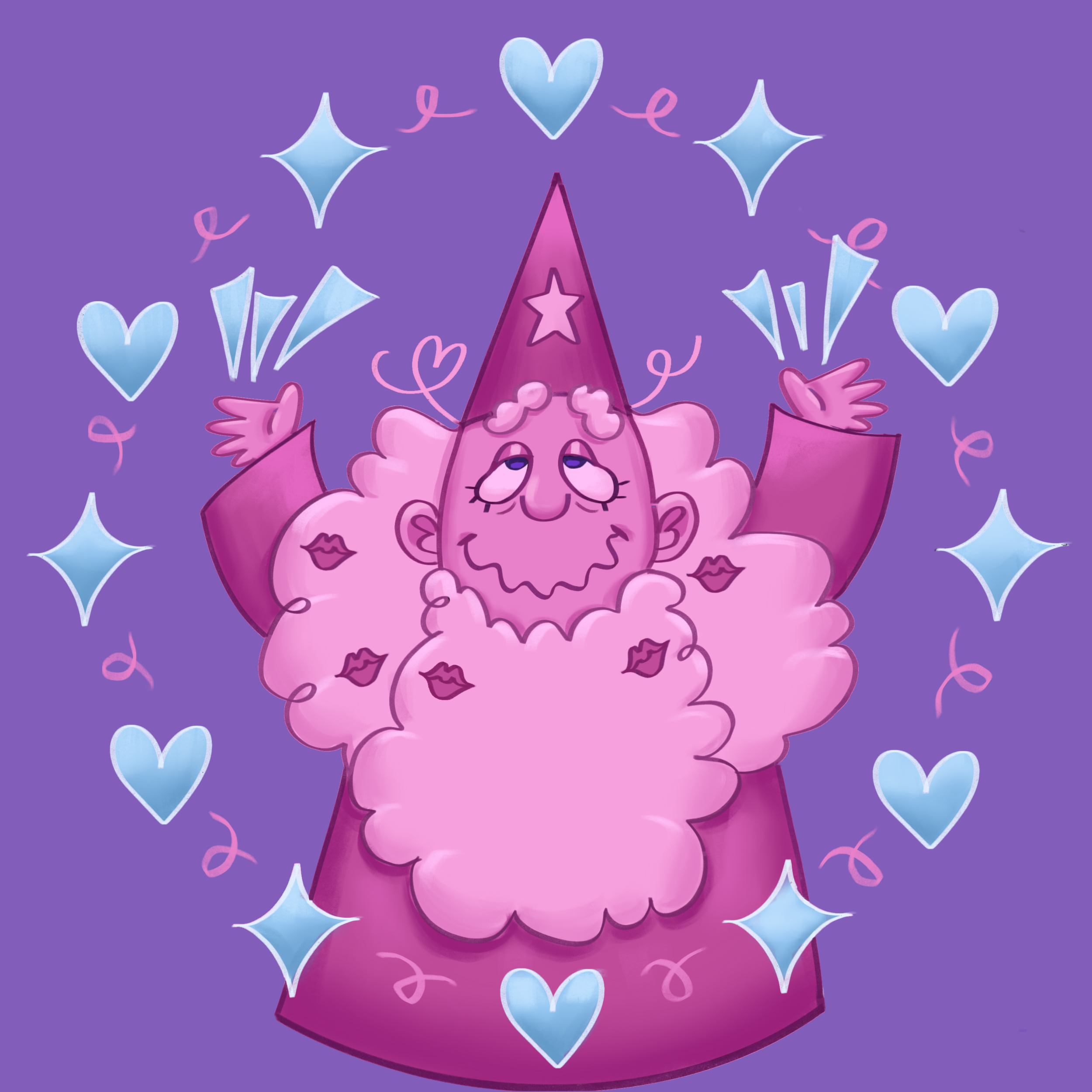 Wizard Clock - Wizard love themed clock design