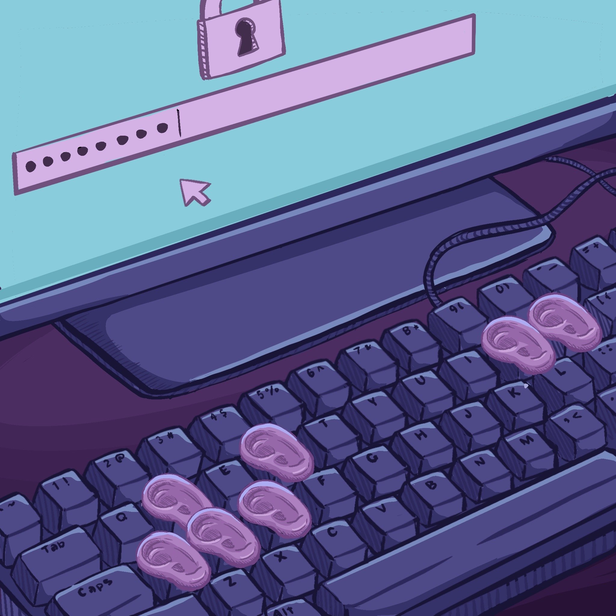 The sound your keystrokes make is enough for AI to steal them - how to stay safe - Editorial illustration