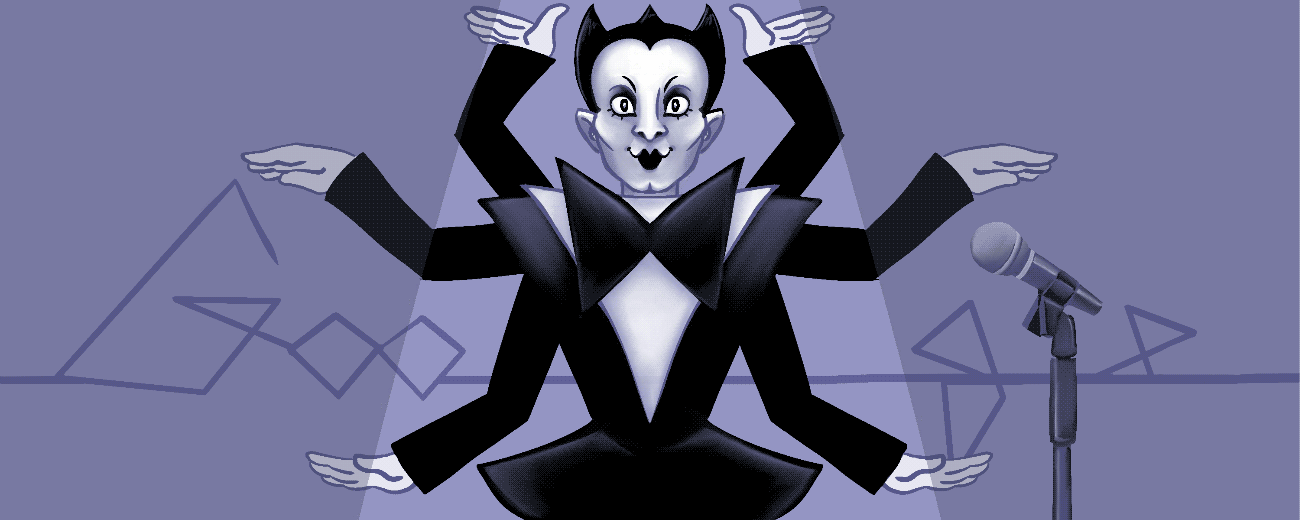 Nomi Google Doodle - GIF design for a memorial Google Doodle for artist Klaus Nomi