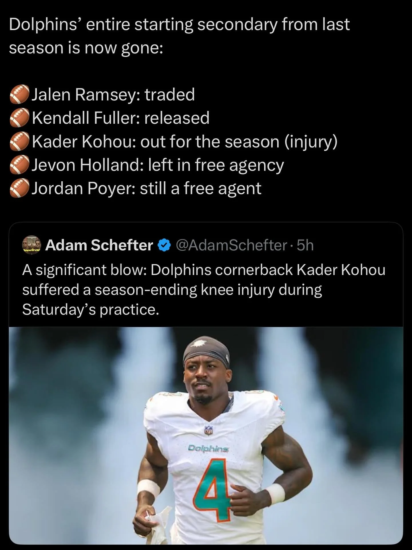 WILD.
#nfl #nflnews #nflupdates #dolphins #miamidolphins