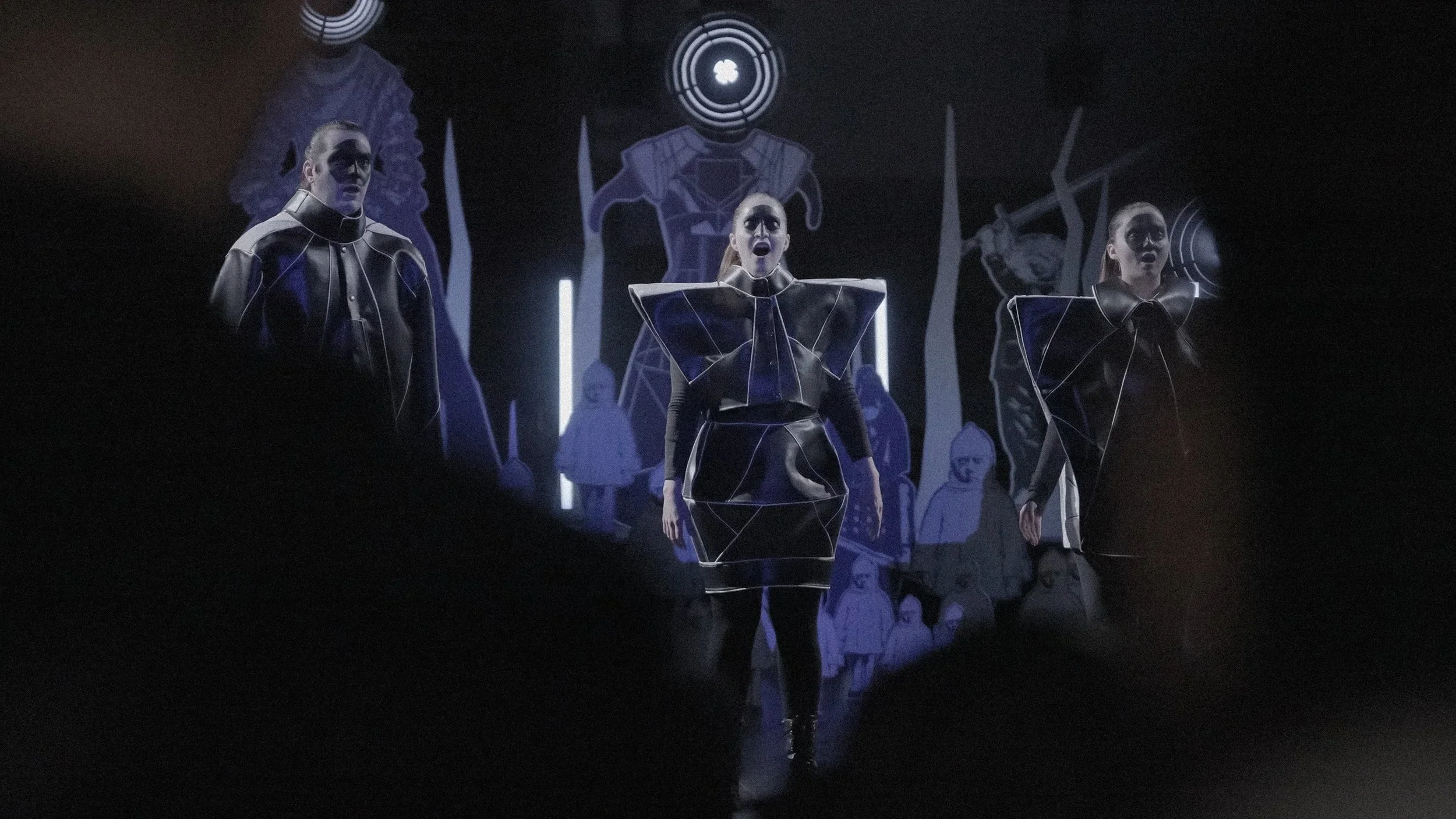 Les Bruxelloises performing in Sarabande in Times of Crisis by Fred Penelle and Yannick Jacquet, sacred and contemporary choral piece