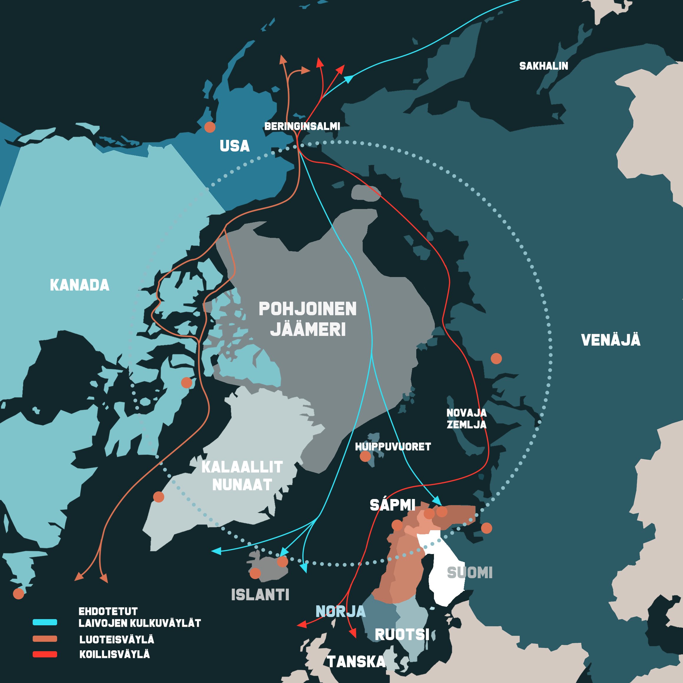 Arktiset laivareitit 2 (FIN)