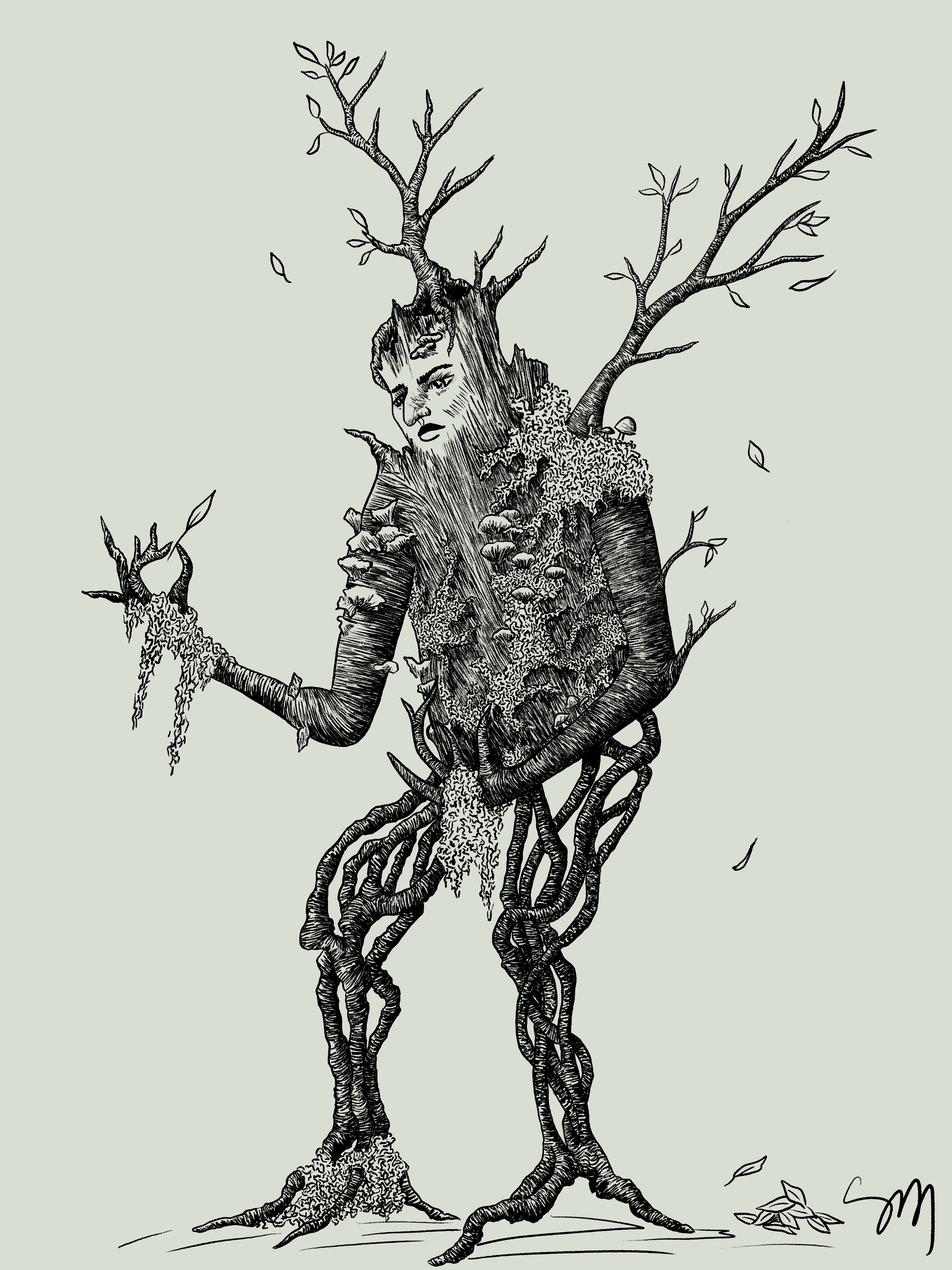 The Leaves Collect Print 8x12