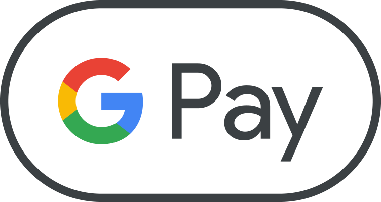 Google Pay logo with text 'Pay' on a white background with rounded edges.