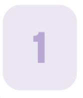 Number one on a purple background with a light gray border