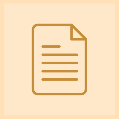 Icon of a sheet of paper with text and a folded corner.