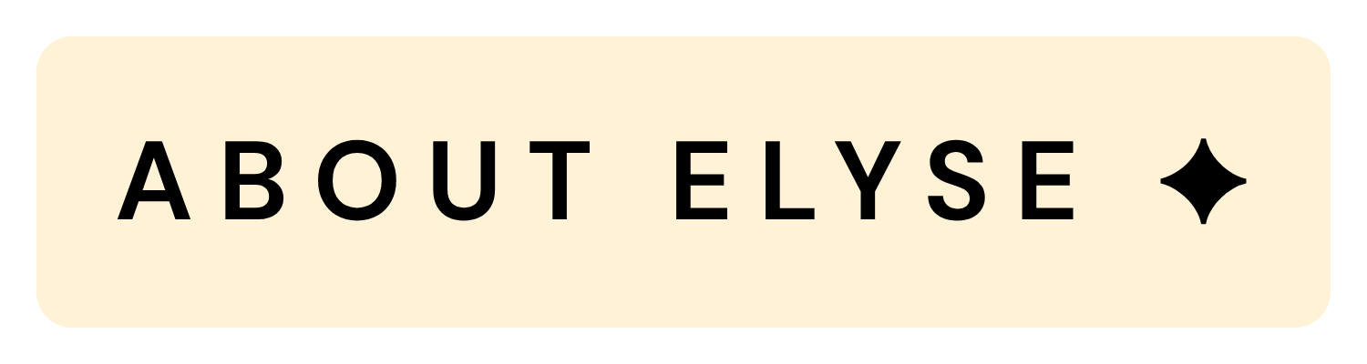 Button with the text 'ABOUT ELYSE' and a decorative star symbol next to it.