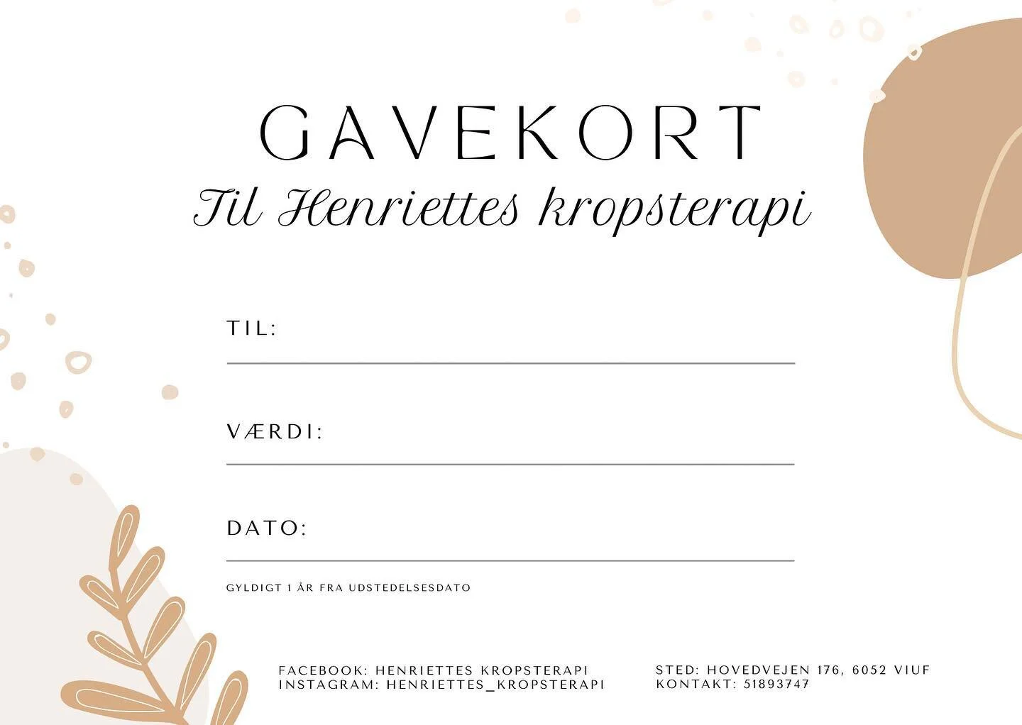 Gl&aelig;d en du har k&aelig;r med et gavekort ✨