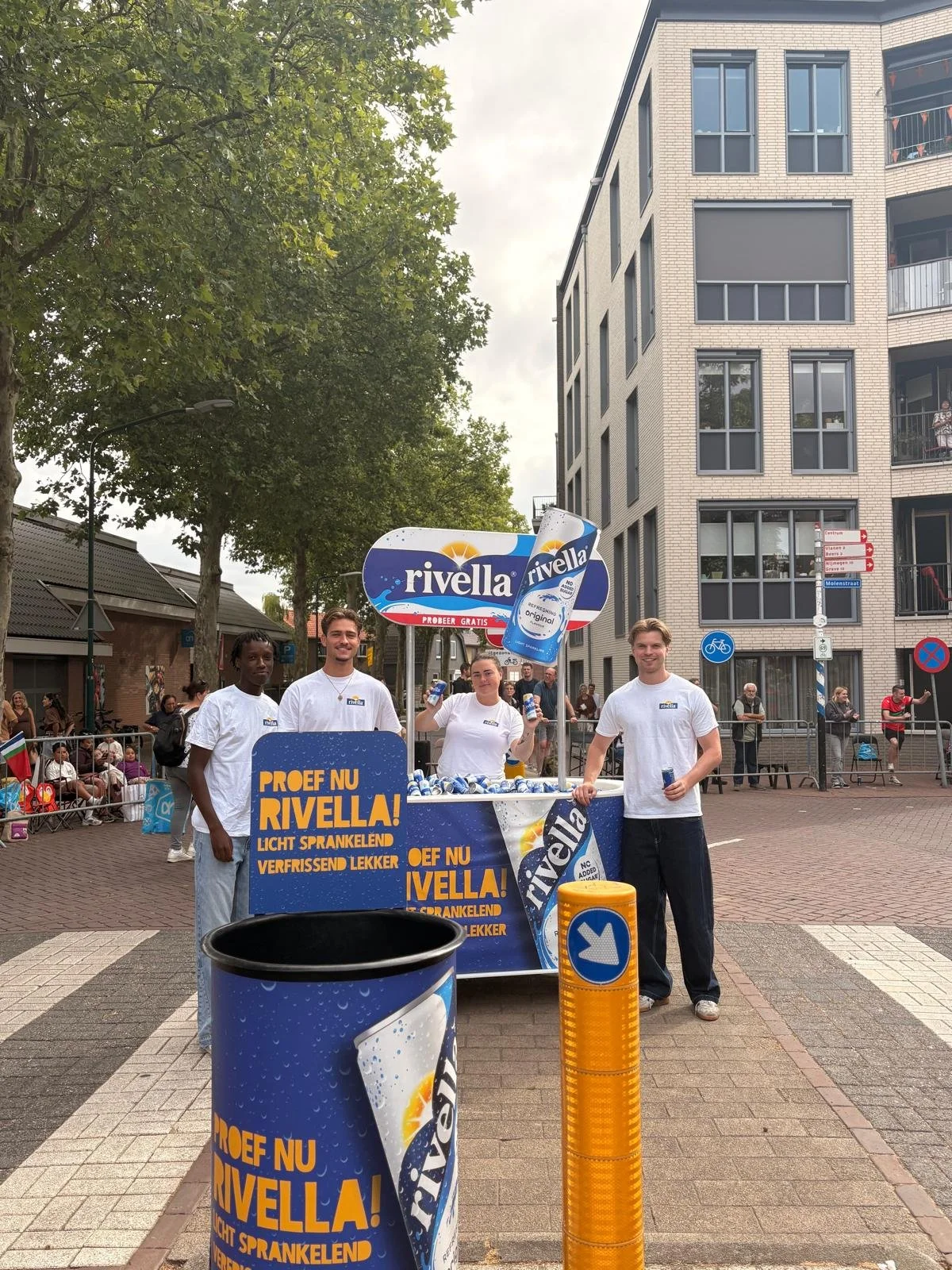 Rivella Openbaar sampling guerilla activatie openbare plekken Nijmegen