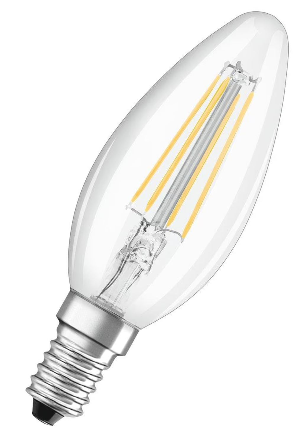 230Volt LED 4W, E14 Kerzen. Warmweiss (Für kleine lampen)