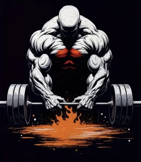Logo for a weightlifting competition called MAX OUT NORTH EAST at Powerhouse Fitness Cramlington on October 5, 2025. Features a muscular man lifting a barbell.