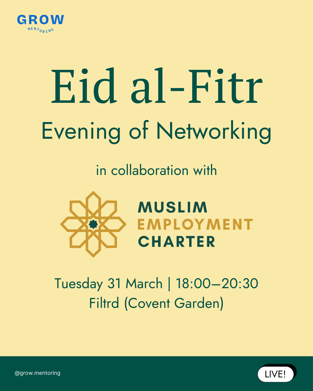 Join us in collaboration with the Muslim Employment Charter in London to celebrate Eid and hear from leading lawyers and cross-industry professional experts as they share insights to help you build a meaningful career. Sign up above to secure your sp